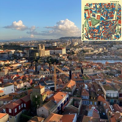Foto di Porto con mappa prettymaps